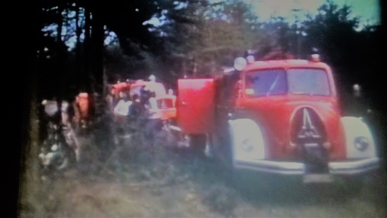Waldbrand auf dem Lüderich bei Rösrath-Hoffnungsthal, 1970er Jahre, 8mm Schmalfilm