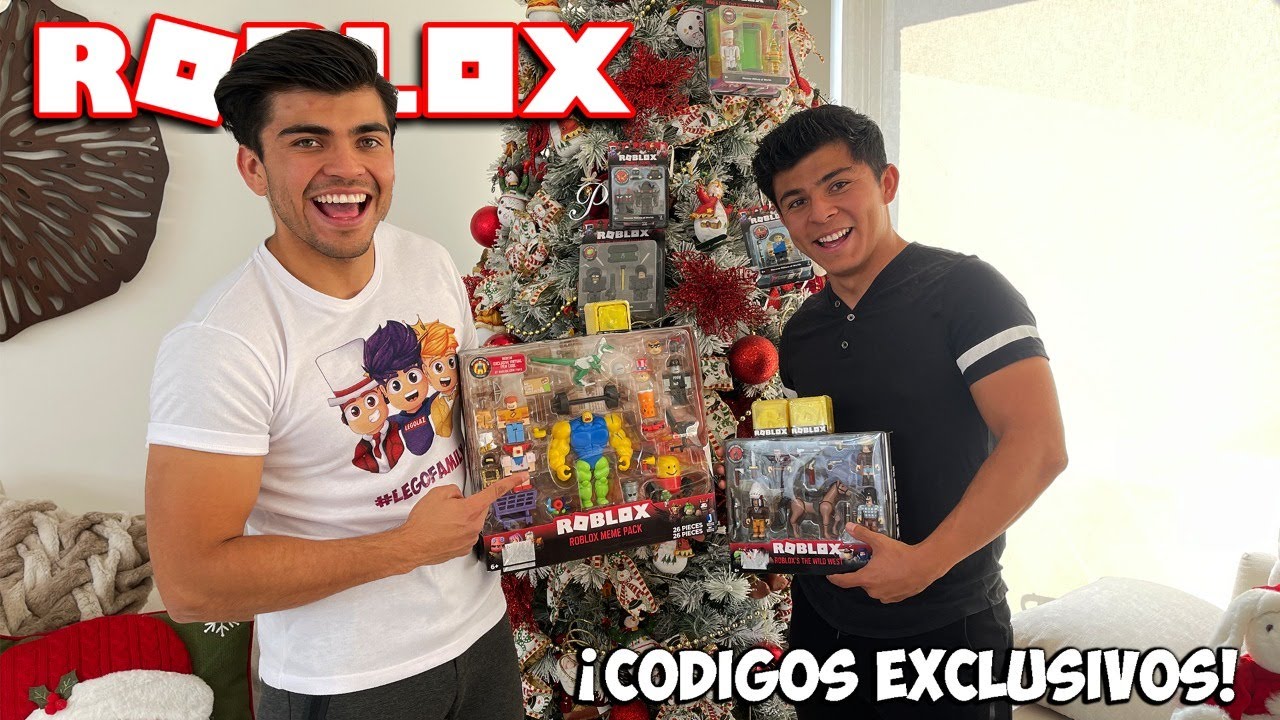 ABRIMOS JUGUETES DE ROBLOX JUNTO A RUMITI *UNBOXING Y SORTEO DE CODIGOS*  | LEGOLAZ
