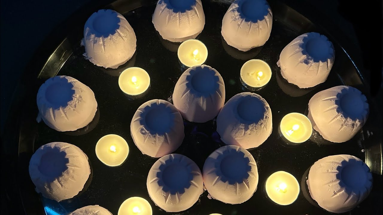 ASMR Baking Soda Candlelight Crush🕯️ Rainy Night