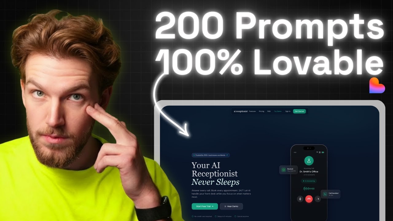 I Built a Voice Agent SaaS in 200 Prompts (ONLY Lovable)