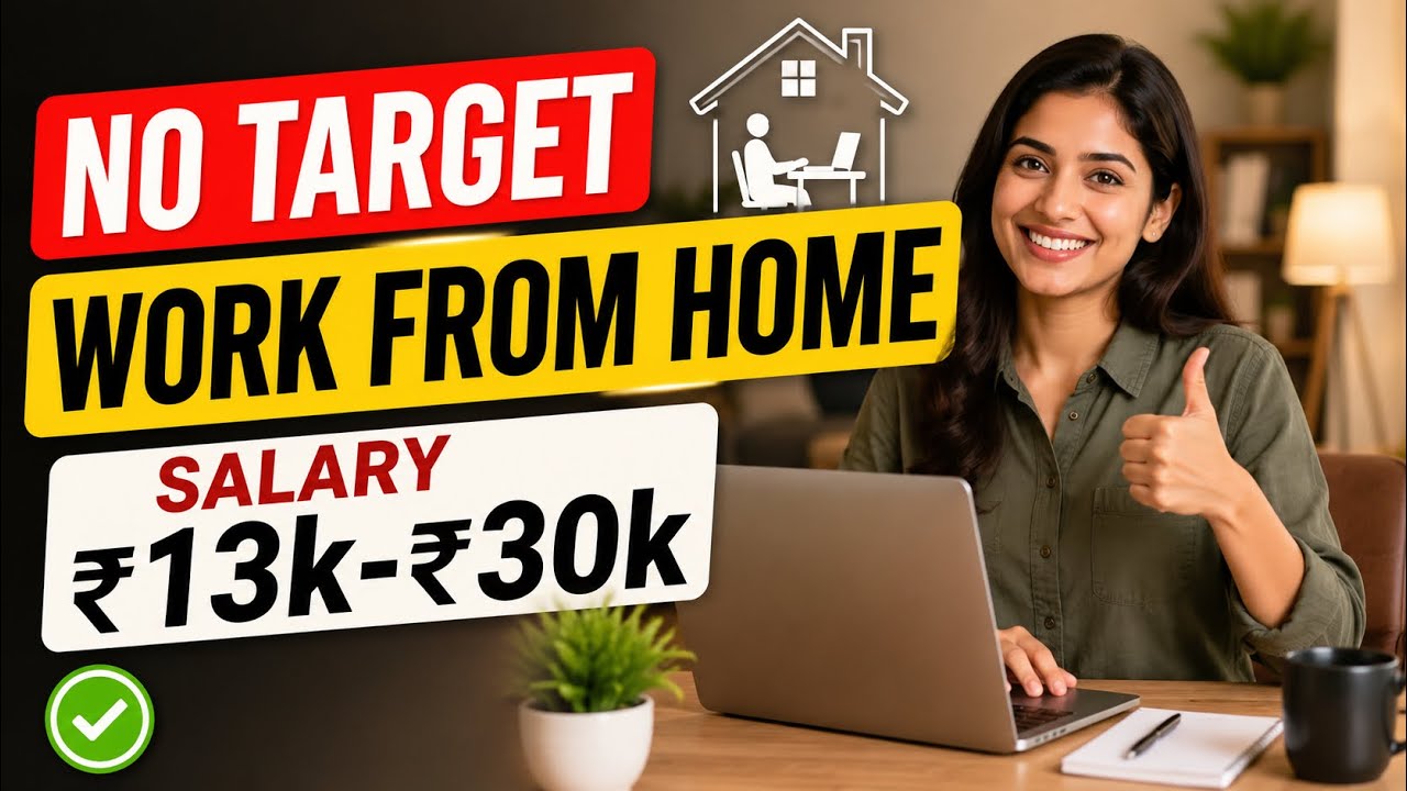 Salary ₹13,000&ndash;₹30,000 No Target Work From Home Jobs 2026 Freshers | 10th/12th Pass | Easy Apply#ad 