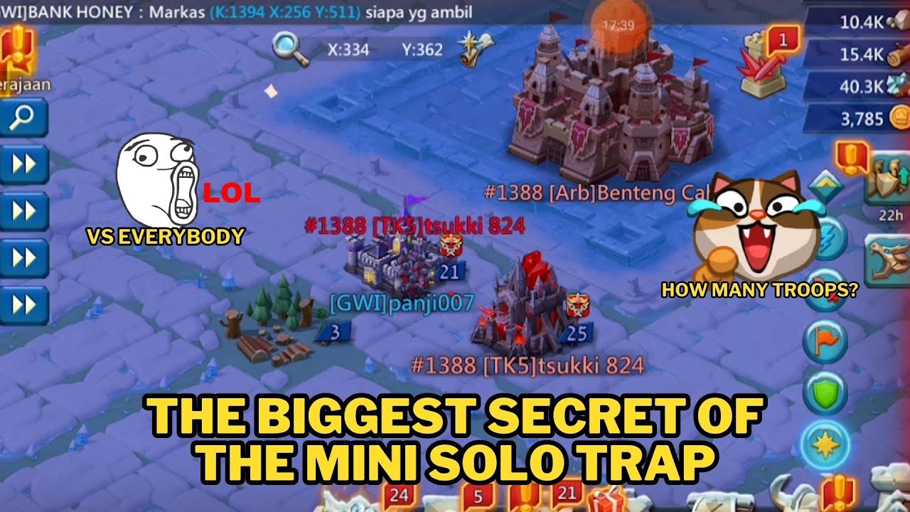 MINI SOLO TRAP 33M VS EVERYBODY‼️ | HE DIDN'T EXPECT I HAD SO MANY TROOPS‼️ | LORDS MOBILE INDONESIA