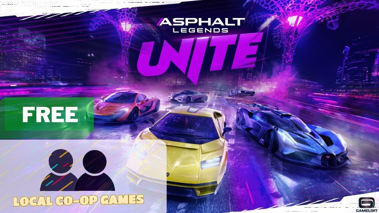 Asphalt Legends Unite - Learn How to Play Splitscreen Multiplayer (Free Game) Gameplay