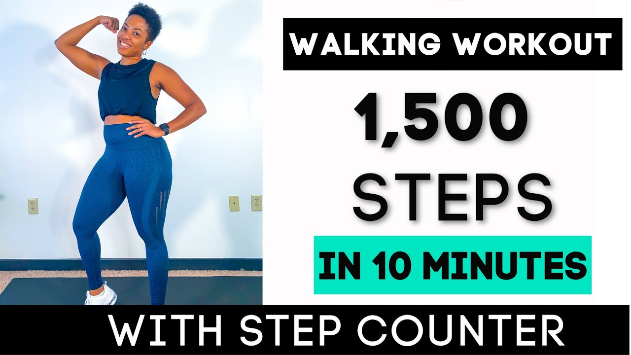 1,500 STEPS AT HOME | 10 MINUTE WORKOUT | Low Impact Walking Workout | DejaFit