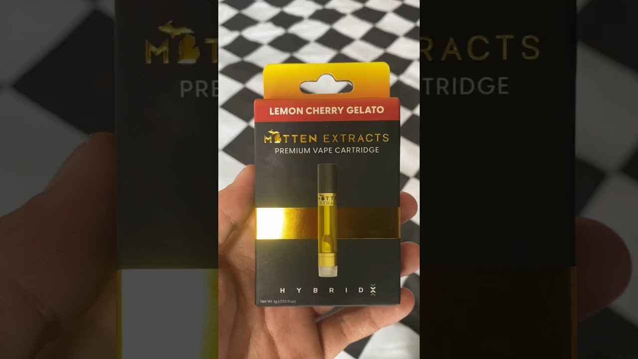 Mitten Extracts Lemon Cherry Gelato 🍋🍒 #asmr #cart #blinker