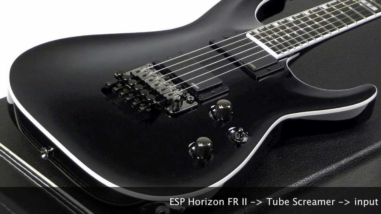 Playing Orange Thunderverb 200 and ESP Horizon FR II