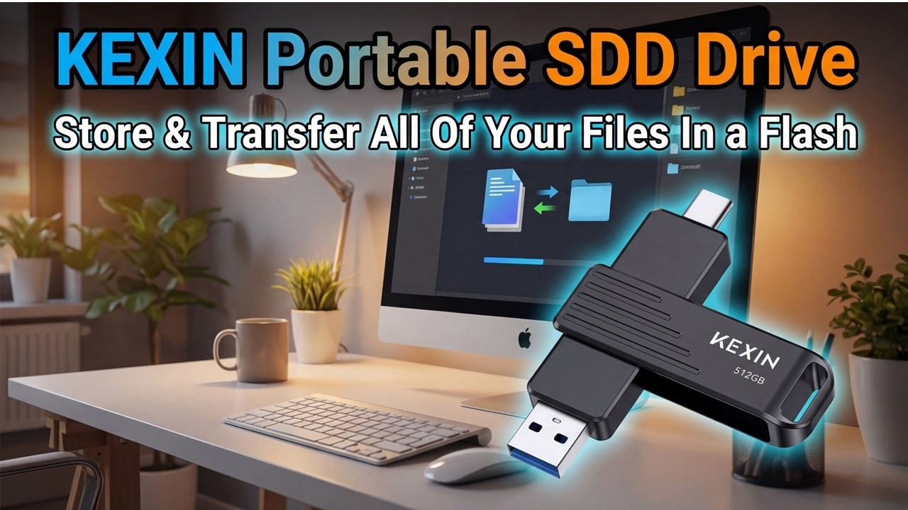 Портативный SSD-накопитель Kexin на 512 ГБ — этот миниатюрный накопитель вместит ВСЕ ваши фильмы!