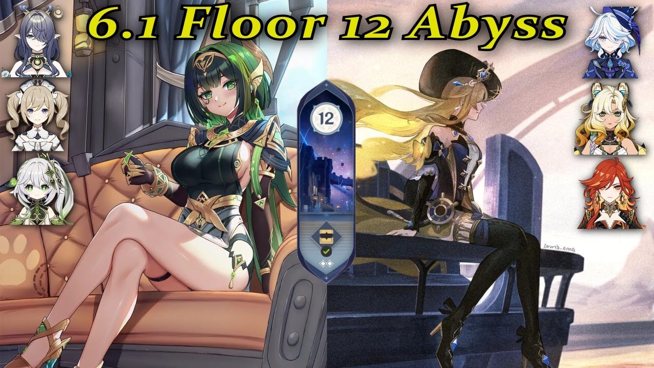 Patch 6.1 Floor 12 abyss - Nefer and Navia brings the Girl boss Energy! #genshinimpact #spiralabyss