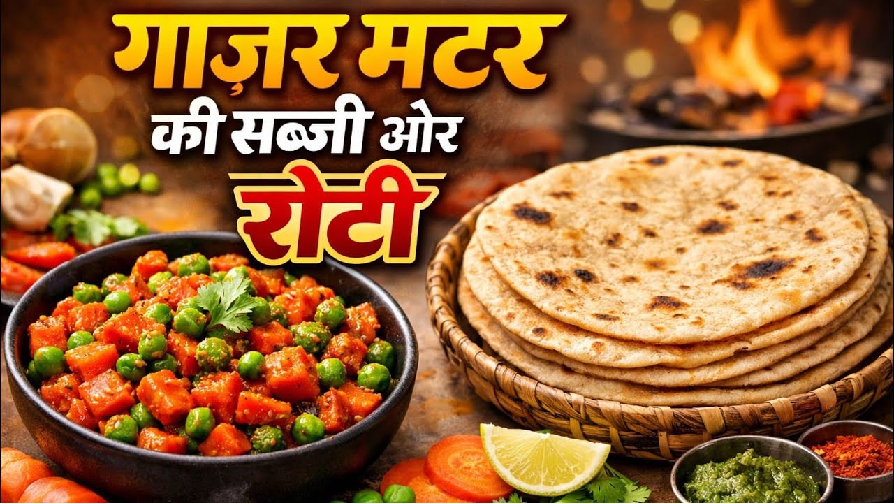 गाजर मटर की सब्जी #cooking #live