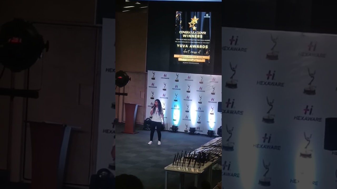 Hexaware event in Chennai one it sez