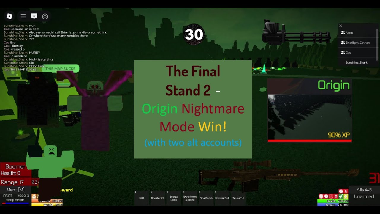 Origin Nightmare Triumph! || [Roblox] The Final Stand 2
