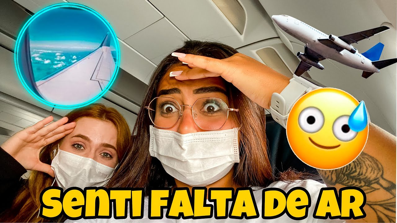 Minha PRIMEIRA viagem de AVI&Atilde;O *passei mal*