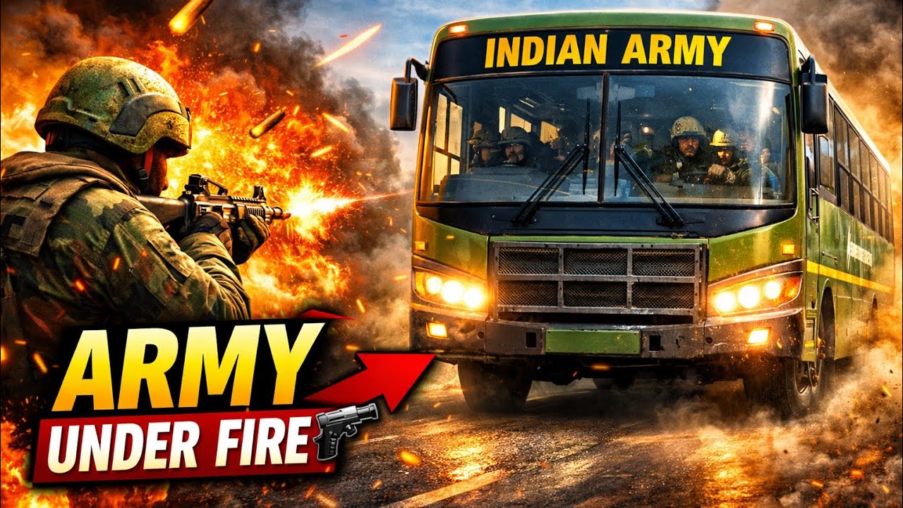 Indian Army Bus Under Fire 💥 | Heavy Gun War Mission 🔫 | Army Game