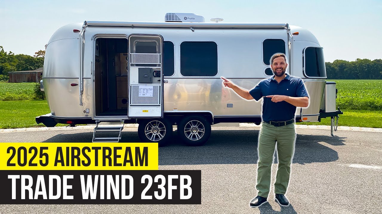 All-New Off-Grid Airstream | 2025 Trade Wind 23FB Walkthrough Tour