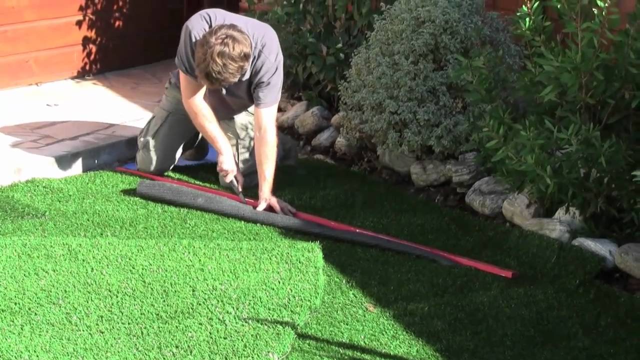 Pose de Gazon synthétique GardenGrass