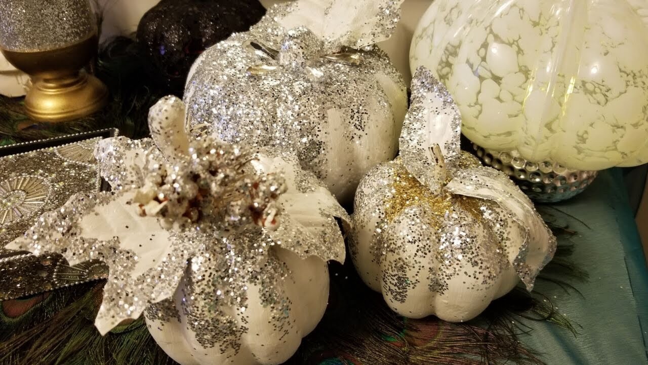 DIY GLAM PUMPKIN🎃| Z GALLERIE INSPIRED 🍁FALL DECOR |