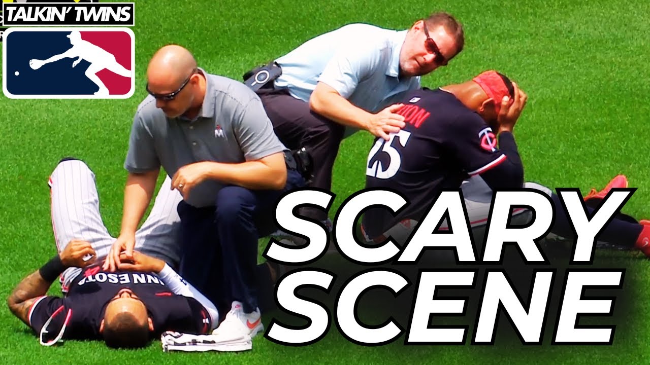 HORRIFIC COLLISION between CARLOS CORREA & BYRON BUXTON!