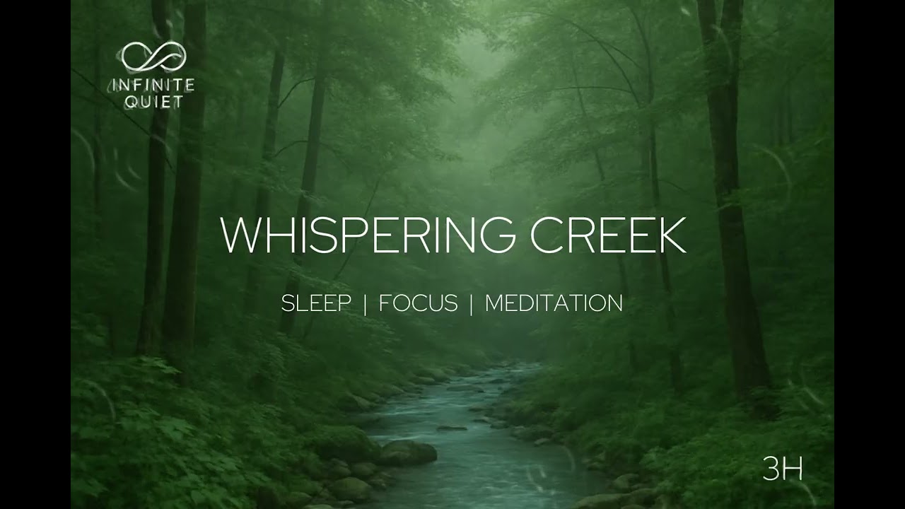 Forest Creek Ambience – Whispering Creek (3 Hours) | Study, Focus & Deep Work