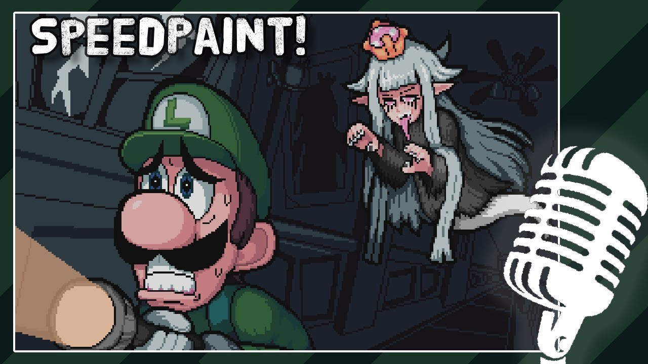 Pixel Art Speedpaint! - Luigi and Boosette
