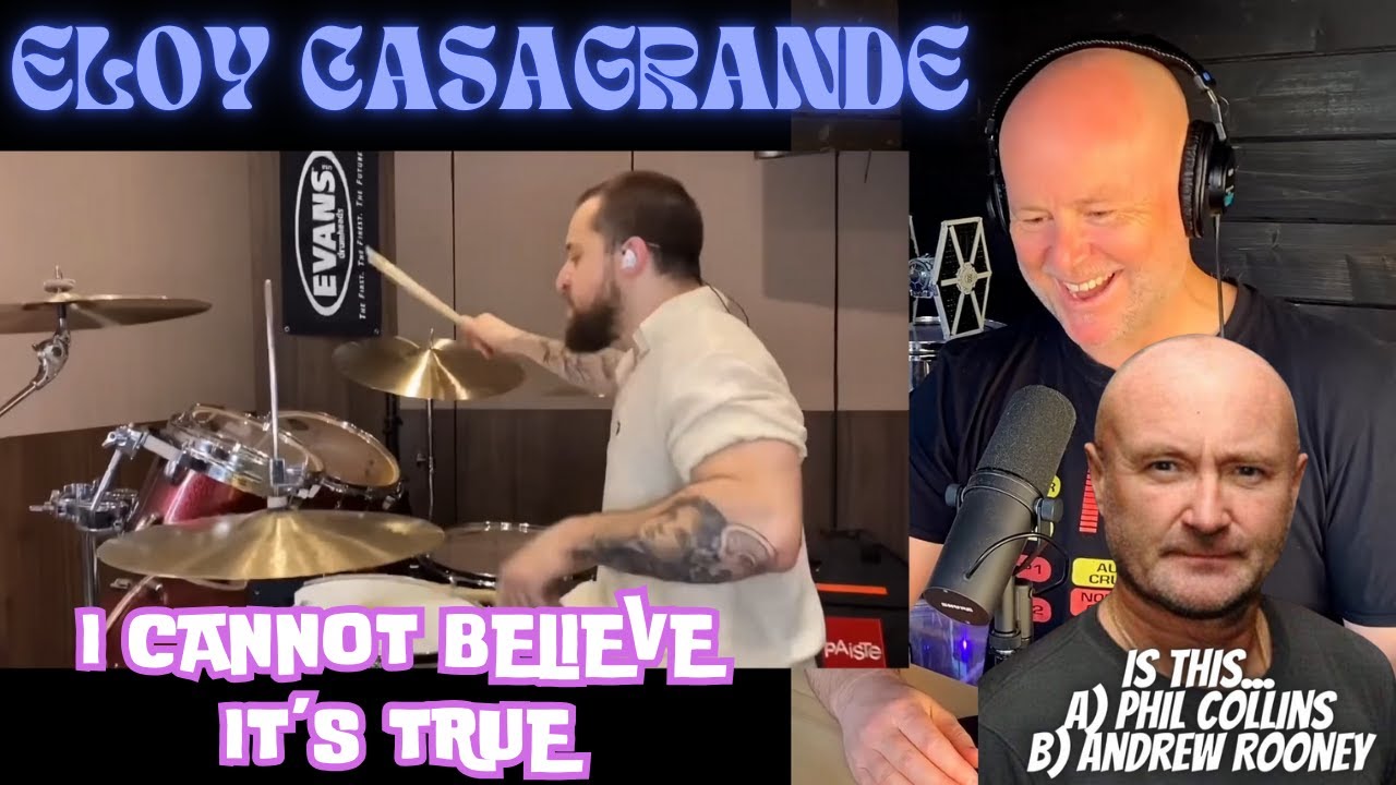 Drum Teacher Reacts: ELOY CASAGRANDE - I CANNOT BELIEVE IT’S TRUE (PHIL COLLINS)