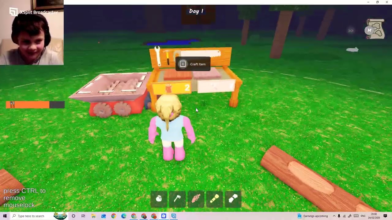 Учу папу играть в Roblox 99 Ночей: Выживание до Рассвета