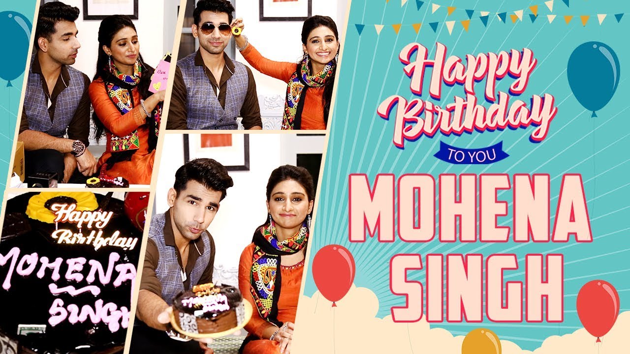 Mohena Singh Celebrates Her Birthday ( 2018 ) With Rishi Dev & Receives Gifts From Fans