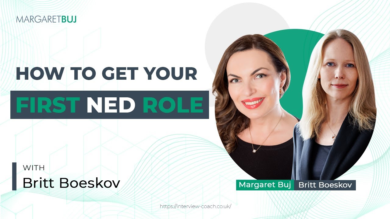 How to get your first Non Executive Director role with Britt Boeskov