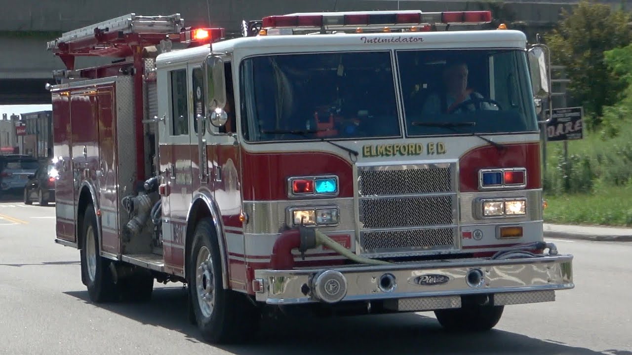 Elmsford FD Car 2113 & Engine 237 Responding