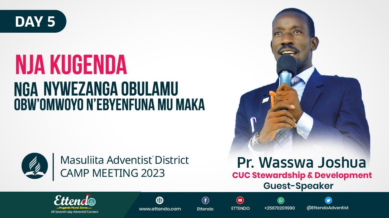 Pr. WASSWA JOSHUA | Masuliita Camp Meeting2023 || DAY 5