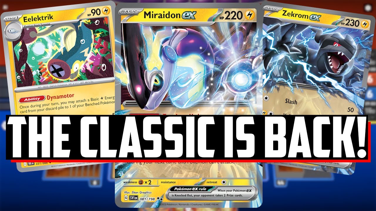 CLASSIC Miradon ex RETURNS thanks to Eelektrik and Zekrom ex! - (Pokemon TCG Deck List + Matches)