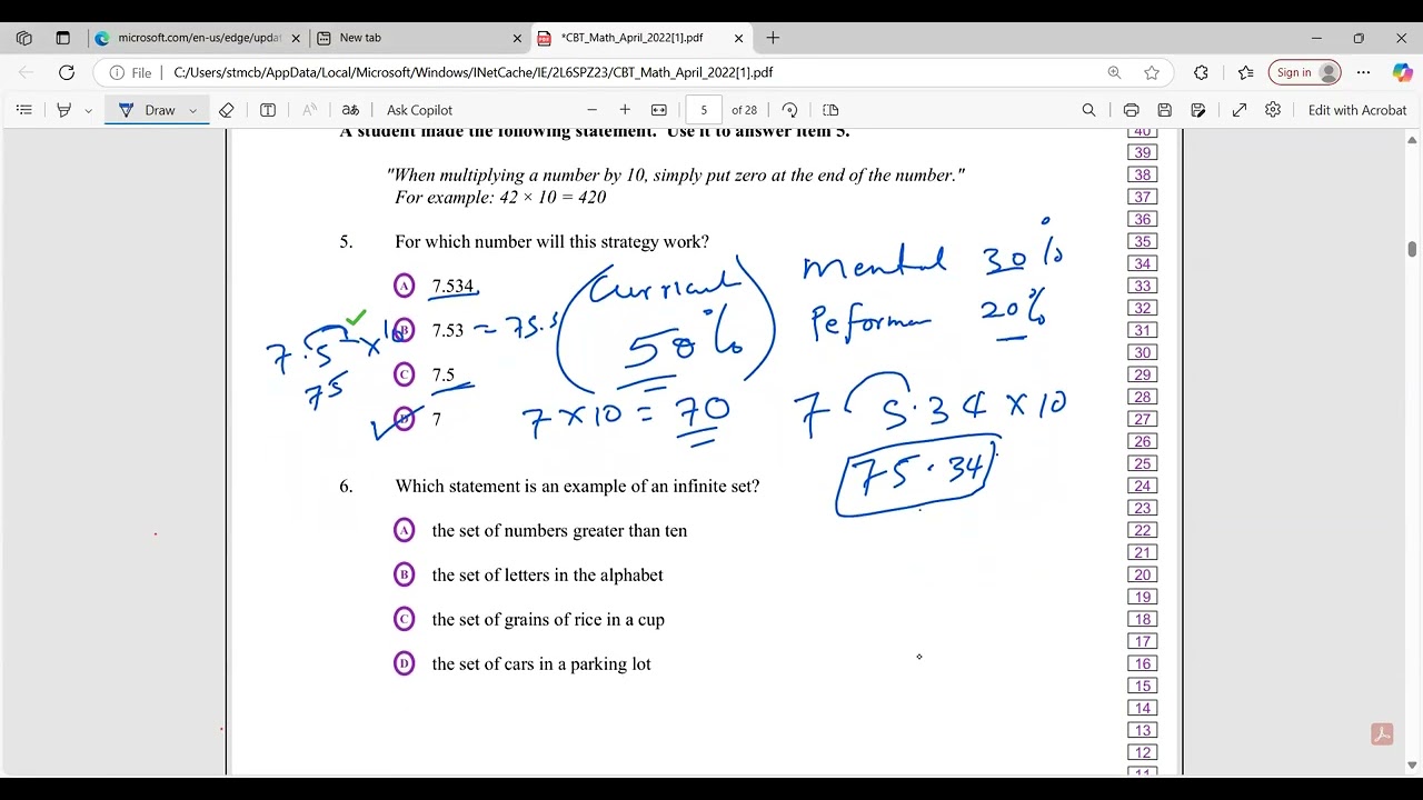PEP CURRICULUM BASE MATHS PAPER  2025