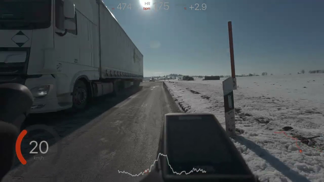 HDR 4K Winter Ride in Bavarian Countryside