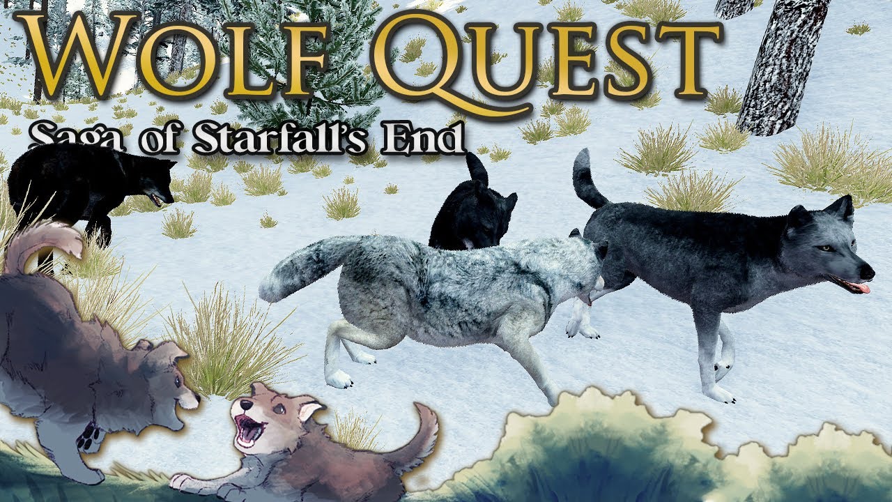 Напали вожак стаи соперниц и её щенки?! 🐺✨ Wolf Quest: SAGA of STARFALL • #11