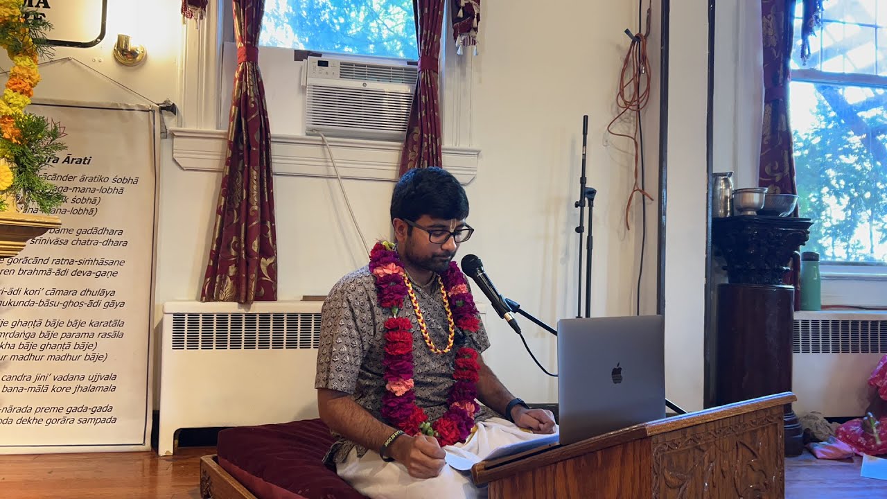 Sunday feast class by HG Halayudha Kripa Das