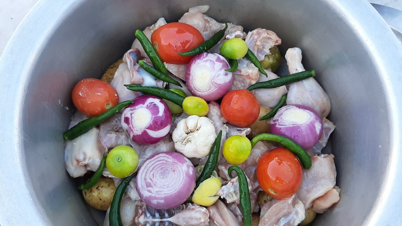 Dum Pukht recipe How to make chicken Dum Pukht Traditional Peshawari food | sk foods and fun