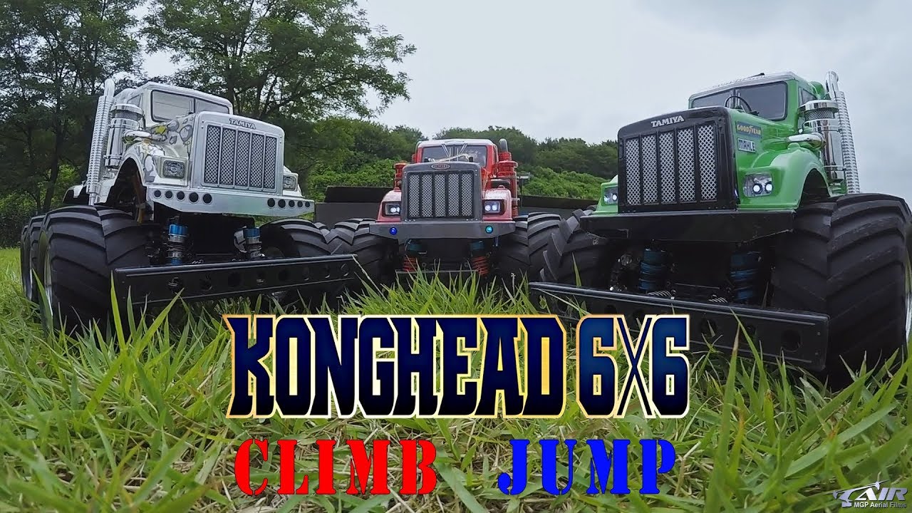 TAMIYA KONGHEAD 6x6 G6-01 CLIMB & JUMP MOVIE - MGP Aerial Films