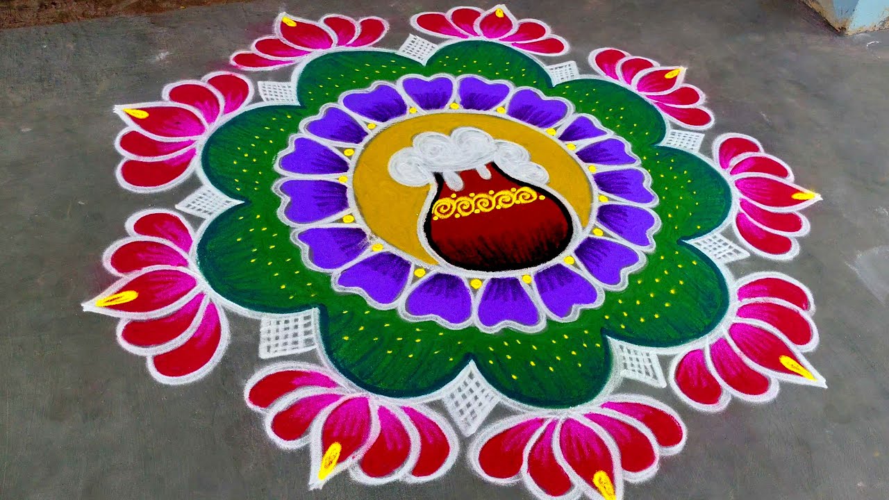 Big Pongal rangoli designs 2026| Sankranti Rangolis| Bhogi Kundala Muggulu| Amazing Super Rangolis