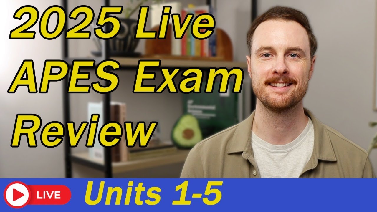 2025 APES Exam Live Review (Units 1-5)