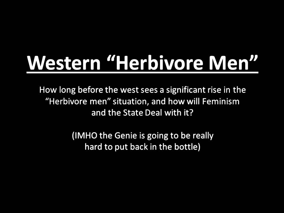 How Long Till we Get Herbivore Men in the West?