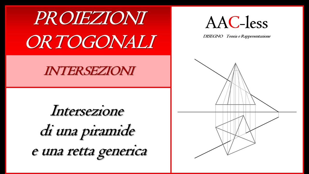 Intersezione di una piramide e una retta generica
