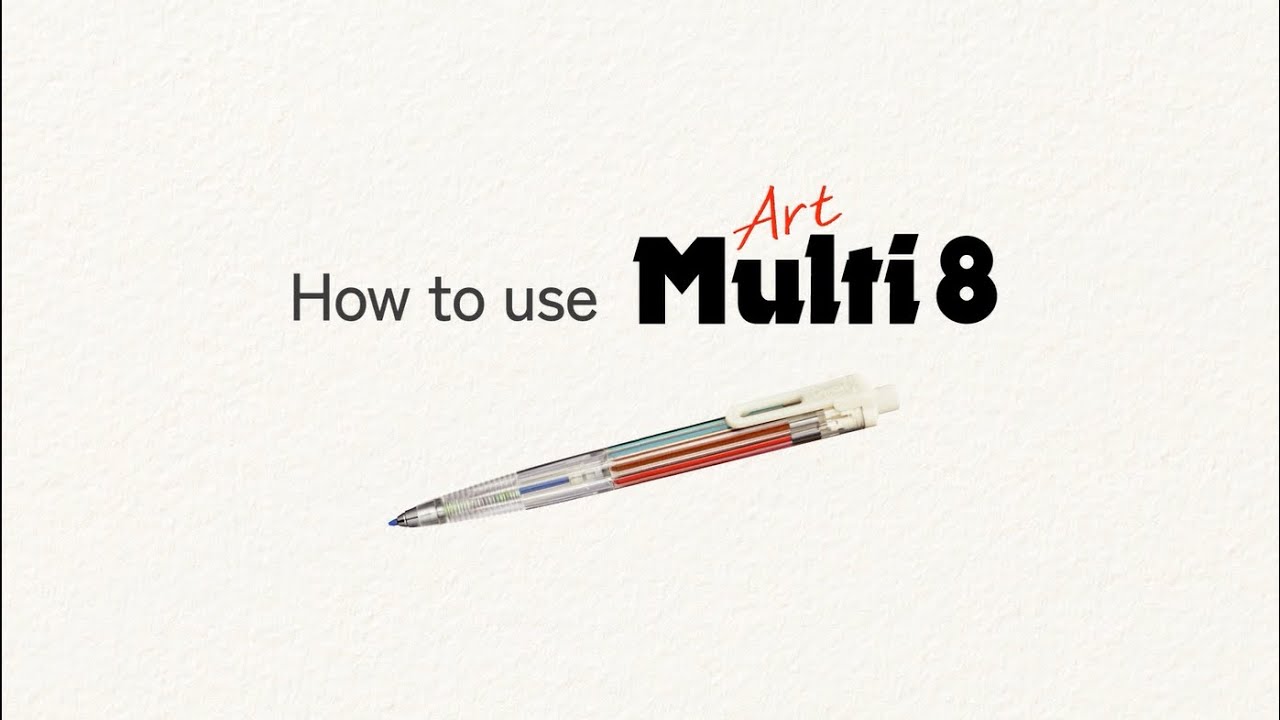 Art Multi8: Multi-colour Pencil - How to Use Instruction | Pentel