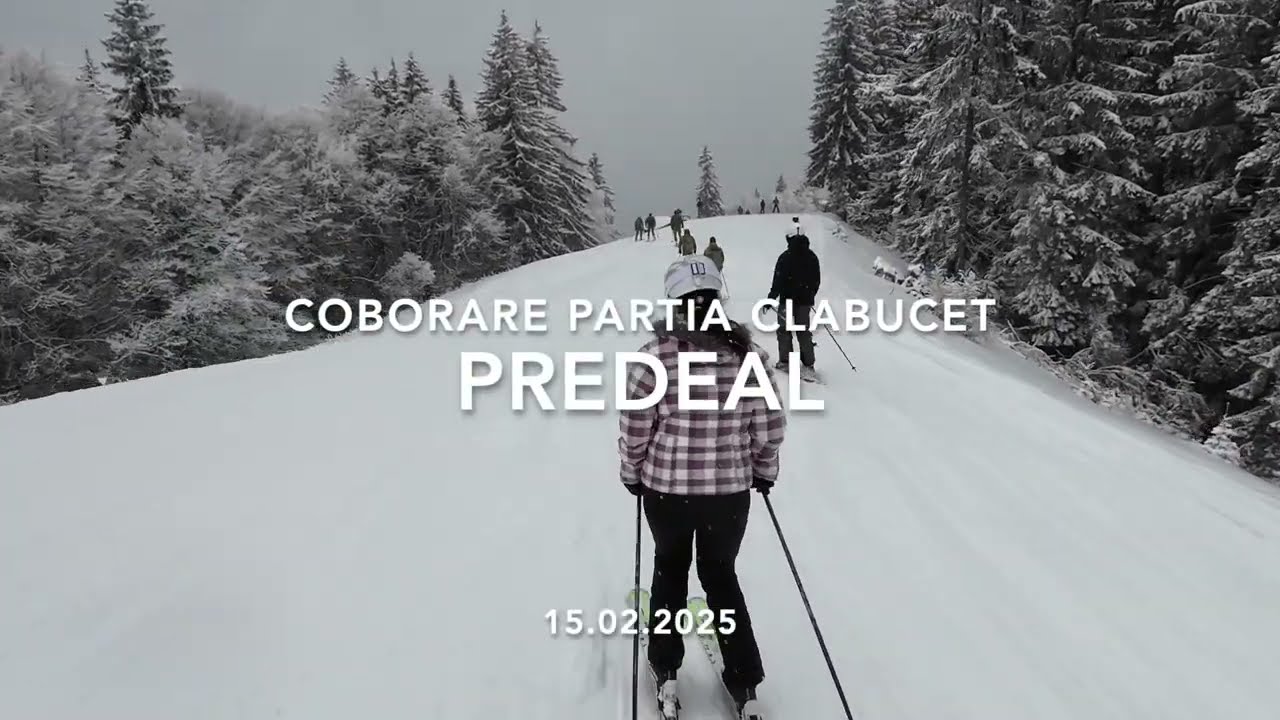 Coborare ski partia clabucet Predeal 2025