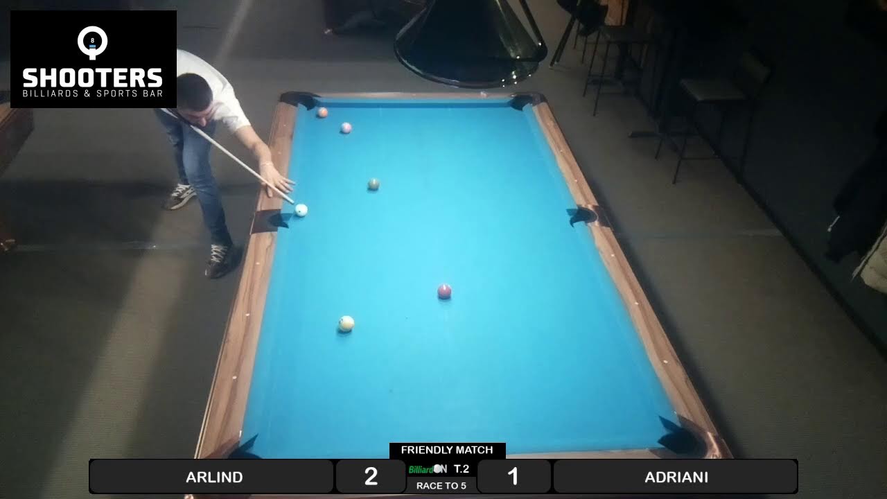 Shooters Billiards & Sports Bar - Table 2 Live