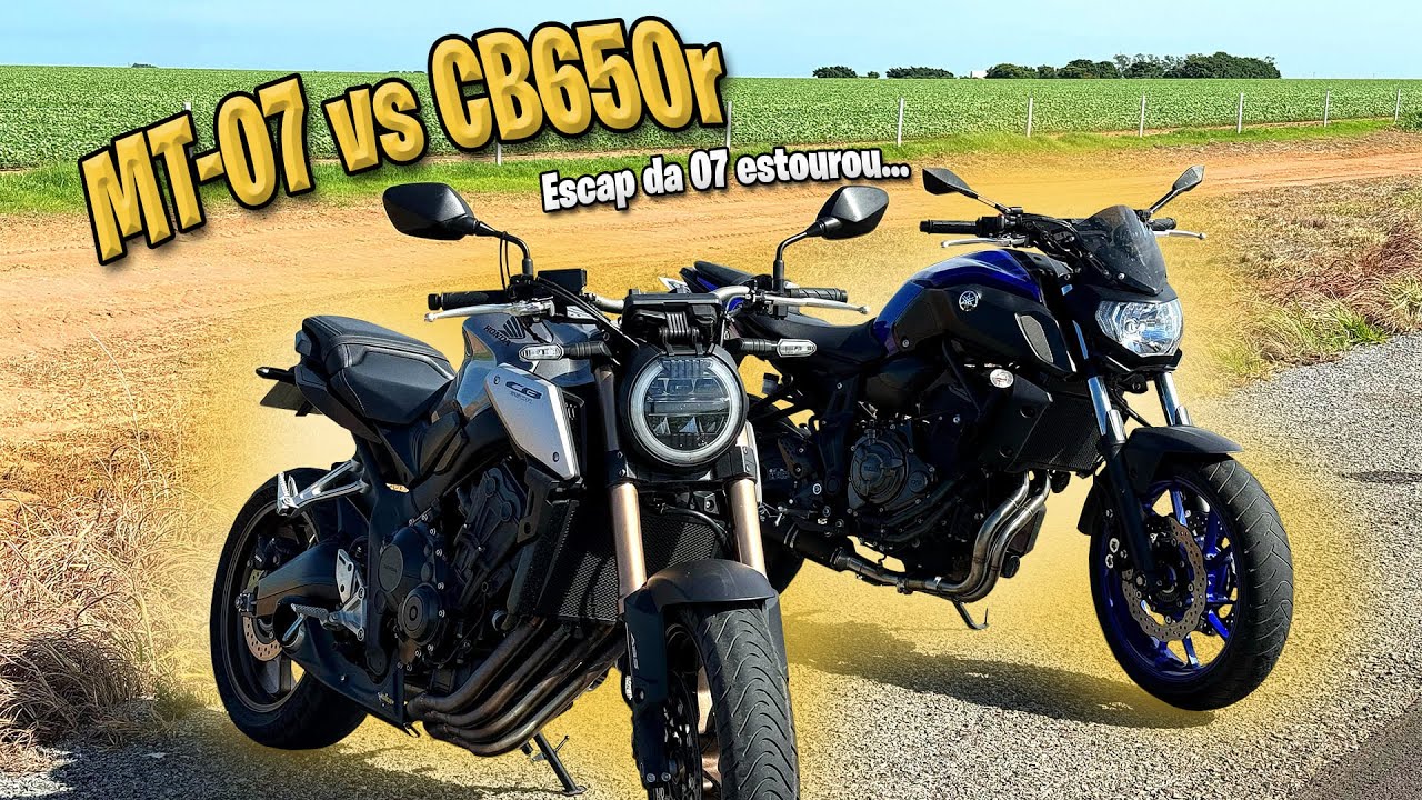 MT07 vs CB650r qual leva a melhor?