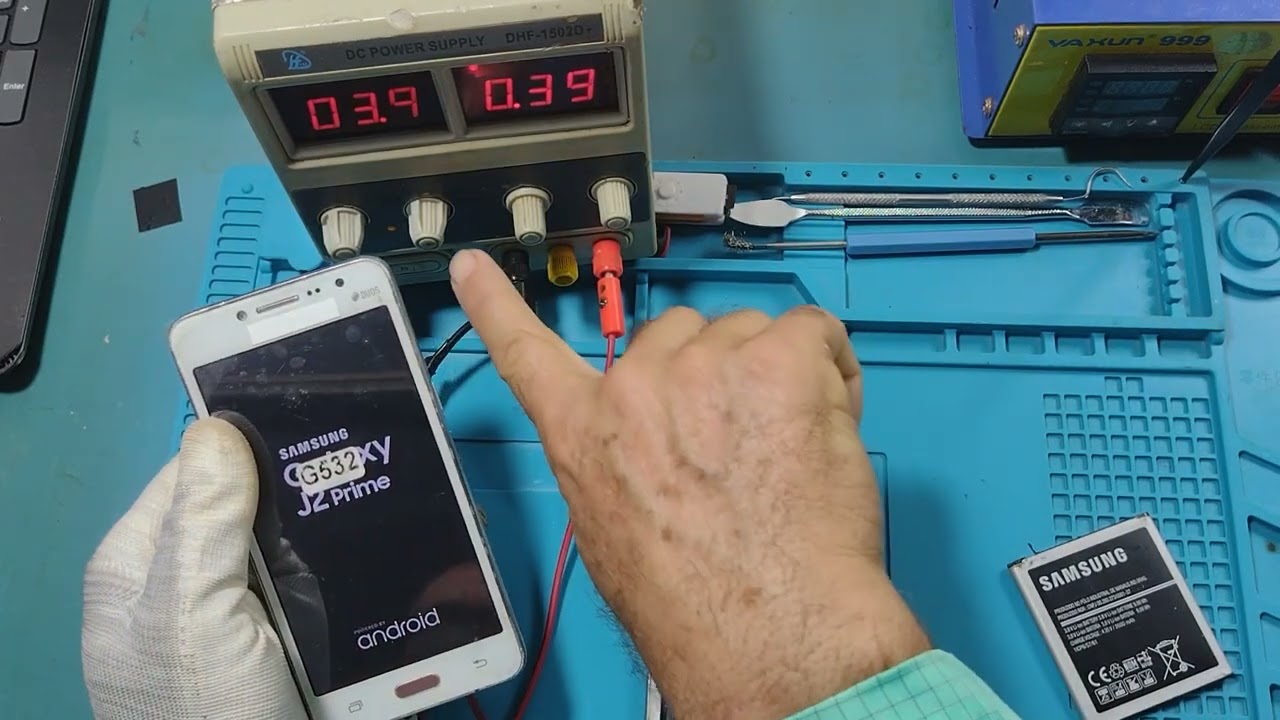 fonte de bancada teste em celular