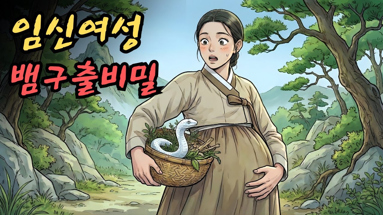 임신한 여성이 약초를 캐러 산에 갔다가 우연히 새끼 뱀을 구하게 되고, 그 뒤에 숨겨진 진짜 비밀이 밝혀진다. | 민담 | 전설 | 설화 | 옛날이야기