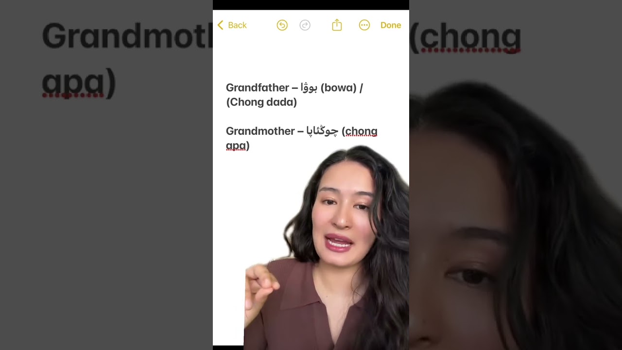 Uyghur Language Lesson: Family &hearts;️ #uyghur