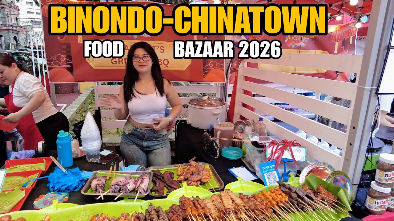 AMAZING FOOD IN BINONDO CHINATOWN | CHINESE NEW YEAR 2026 FOOD BAZAAR MANILA PHILIPPINES[4K]