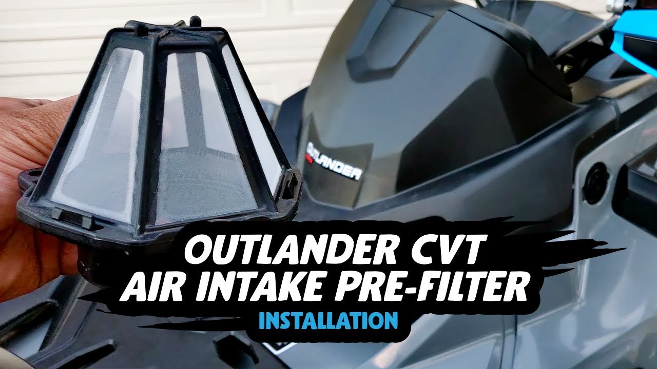 Установка предварительного фильтра воздухозаборника CVT Can Am Outlander