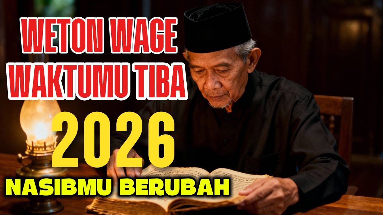 WETON WAGE! 2026 BUKAN TAHUN BIASA &mdash; KEAJAIBAN BESAR AKAN TERJADI JIKA KAMU KUAT SAMPAI AKHIR